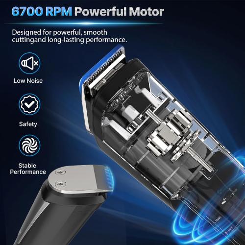 Valano Beard Trimmer Hair Clippers for Men All-in-One Self-Sharpening Electric Men's Cordless Rechargeable Mustache Grooming Kit Gift for Ear Nose Body Public