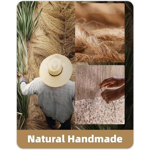 Color&Geometry Handwoven Jute Entry Rug - Natural Textured Front Door Mat 36x60, Non-Slip Durable & Eco-Friendly Doormat for High-Traffic Entrance, Rustic Farmhouse Welcome Mat, Sisal Brown