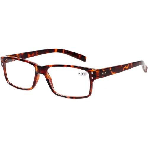 NORPERWIS Reading Glasses 5 Pairs Quality Readers Spring Hinge Glasses for Reading for Men and Women (3 Black 2 Tortoise, 4.00)