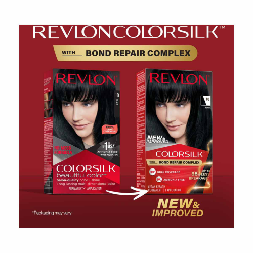 Revlon ColorSilk Permanent Hair Color - 10 Black, 1 ct