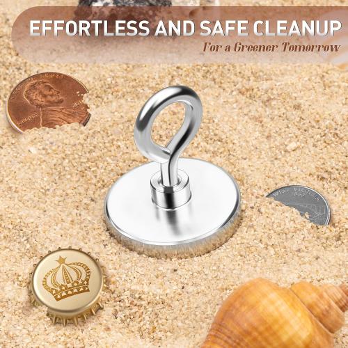 FINDMAG 150 LBS Fishing Magnet, 1.42 Inch Neodymium Pickup Magnet