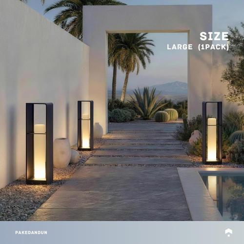 LED Corner Floor Lamp, IP65 Solar Lanterns Outdoor Waterproof
