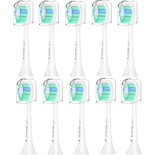 Replacement Toothbrush Heads Compatible with Philips Sonicare Electric Toothbrush, 10 Pack, Refills