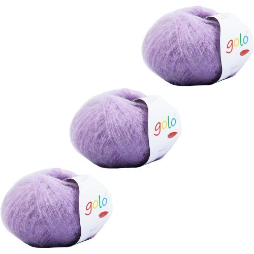 golo 3Balls Cashmere Mohair Yarn for Hand Weaving Wool Yarn for Hand kitting