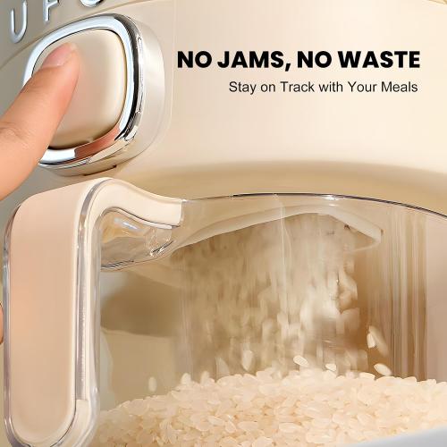 Rice Dispenser, Rice Storage Container with Measuring Cup for Kitchen Pantry Household, Dry Food Storage Containers Airtight, Sealed Moisture Proof, 11 Lbs