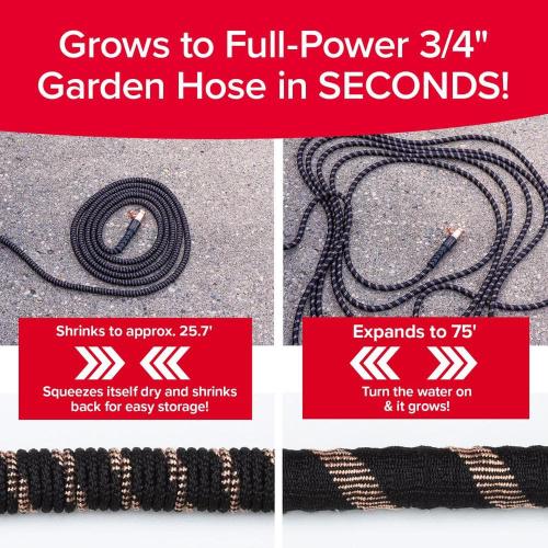 Pocket Hose Copper Bullet 3/4 in. x 100 ft. Expandable Garden Hose with Spray Nozzle