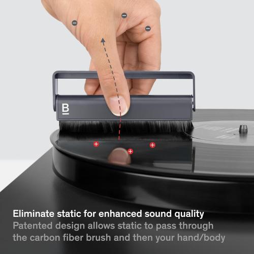 Boundless Audio Vinyl Record Cleaning Kit - 8-in-1 Vinyl Cleaner Kit Includes Carbon Fiber & Velvet Record Brushes, Stylus Brush, Cleaning Solution, Microfiber Cloths & Metal Case