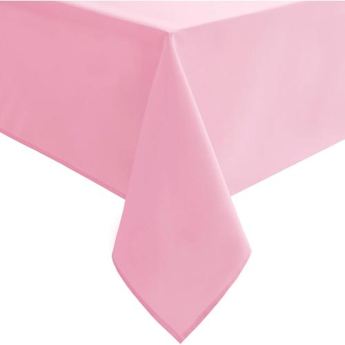 Hiasan Pink Tablecloth Rectangle, 54 x 120 Inch, 1 Pack