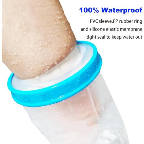 Tideshake Non-Slip Extra Wide Waterproof Leg Cast Cover for Showering, Reusable Adult Extra-Large Size Half Leg Cast Protector, Cast Bag for Shower, Cast Cover for Showering Foot