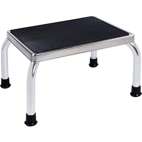 Vaunn Medical Foot Step Stool 350lbs Heavy-Duty Welded Steel Legs, Fully Welded Single Construction Frame, Anti-Skid Rubber Platform