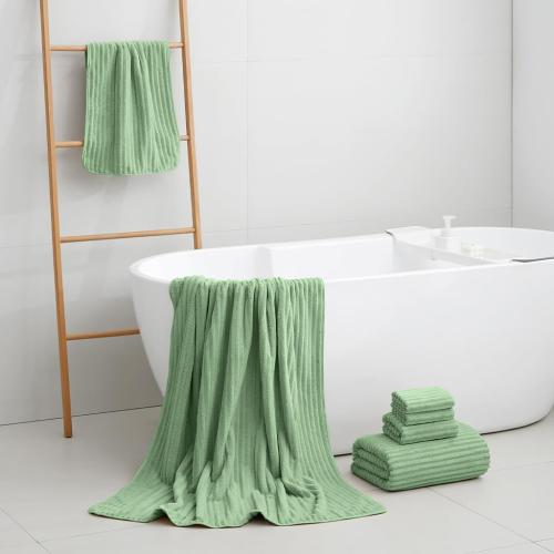 2 Piece Bath Sheets, 40x80 Bath Towels, Sage Green