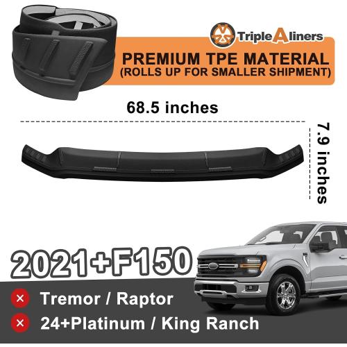 TripleAliners Hood Bug Deflector Protector for 2021-2025 2026 Ford F150