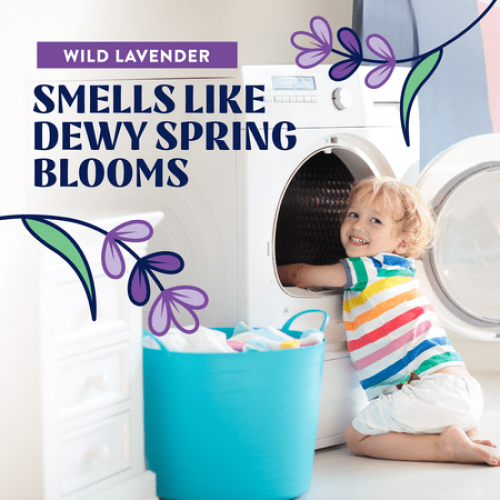 Cleancult Laundry Detergent Sheets, Wild Lavender Scent, 60 Count