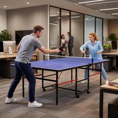 Garvee 8 ft Portable Ping Pong Table，Professional Game for Adults Teens