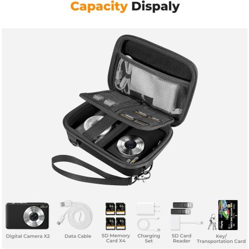K&F CONCEPT Carrying Case for Digital Camera, Hard Shell Protective Case