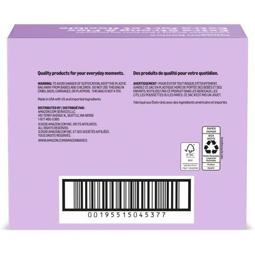 Amazon Basics Ultra-Force Tall Kitchen Drawstring Trash Bags, Lavender Scented, 13 Gallon, 80 Count, Pack of 1, Packaging May Vary