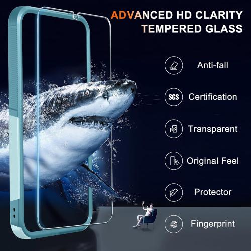 Case for Samsung Galaxy A37 5G Phone with Screen Protector,Mint Green