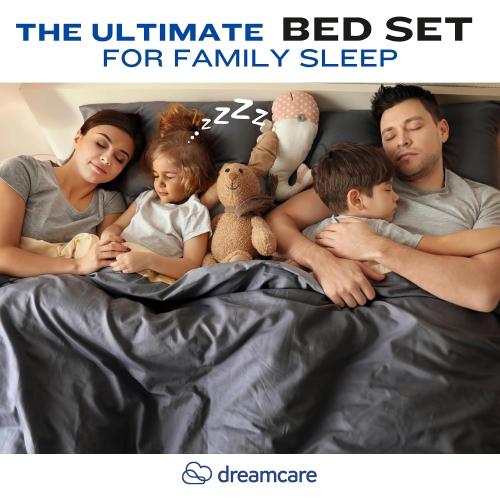 DREAMCARE Twin XL Sheets - 4pc Breathable Cooling Sheets Twin XL Sheet Sets