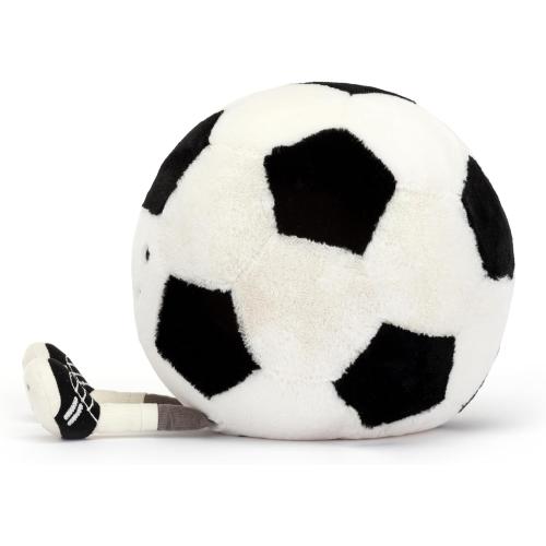 Jellycat Amuseables Soccer Ball Stuffed Toy, 12 inches - Soccer Ball Plush Gift for Sports Fans