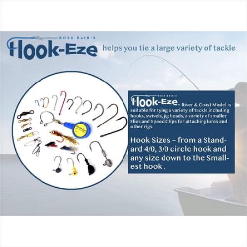 Hook-Eze Twin Pack, Yellow Fishing Hook, 1 Size