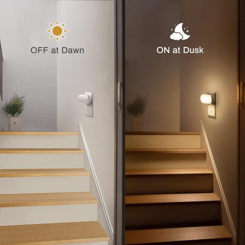 DORESshop Night Lights Plug into Wall,[2 Pack] 1W 3000K Led Night Light