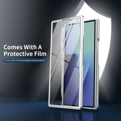 360° Spin Magnetic Stand for Galaxy Z Fold 3 Case, Hinge Protection, Fit for Mag-Safe, 360 Kickstand & Ring Holder, Case for Samsung Galaxy Z Fold3 with a Stylus Pen-Silver
