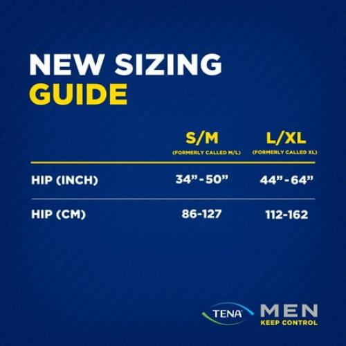 Tena Protective Incontinence Underwear for Men, Small/Medium, 16 Ct