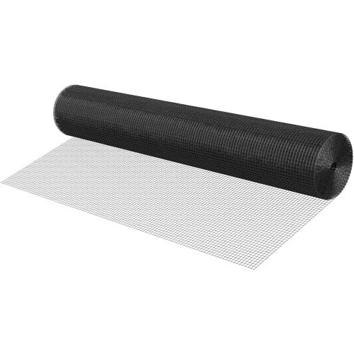 VEVOR Hardware Cloth 60 in x 100 ft, 1/2 in 19 Gauge Galvanized Wire Mesh Roll, Weather-Resistant Vinyl Coated Chicken Wire Fencing, Heavy Duty Welded Garden Plant Fencing for Rabbit Cage Snake Fence