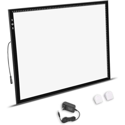 HSK A2 LED Artist tracing Light Box Copy Table, Adjustable High Brightness Light Pad for Tatto Drawing, Sketching, Animation,Diamond Painting Accessories ‼️comes with stains and mild scratches ‼️