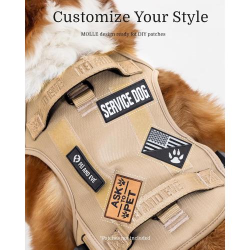 SIZE XL ❗ ❗ MagEase 3-Second Magnetic Dog Harness | No-Pull Tactical Vest | Quick-Connect MOLLE