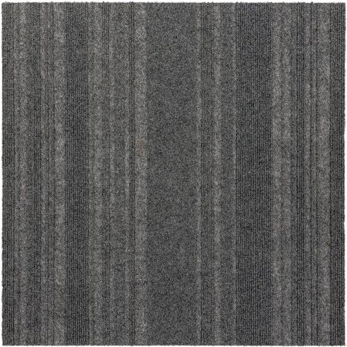 Mohawk Home 24 x 24 Indoor/Outdoor 0.25 Pile Height, Peel and Stick Carpet Tile, Grey Polyester, (15 Tiles) (60 sqft/Box)