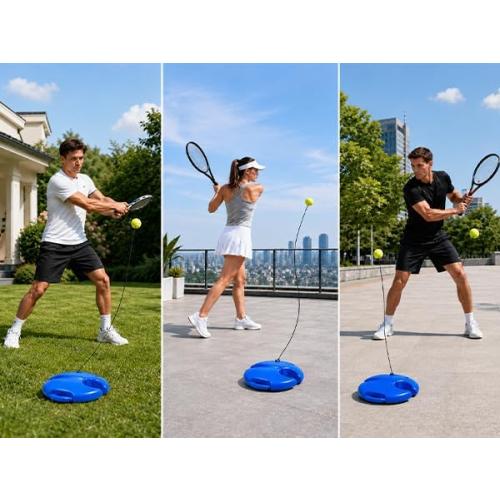 Tennis Training Bouncing Ball Set – 4 high-Bounce Balls with mesh Carry Bag. Portable and Convenient for Solo Practice in courtyards, Balconies, or Outdoor Fitness Activities Anywhere.