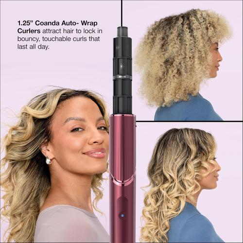 Shark FlexStyle, Air Multi-Styler & Drying System, Black Cherry, HD457CR