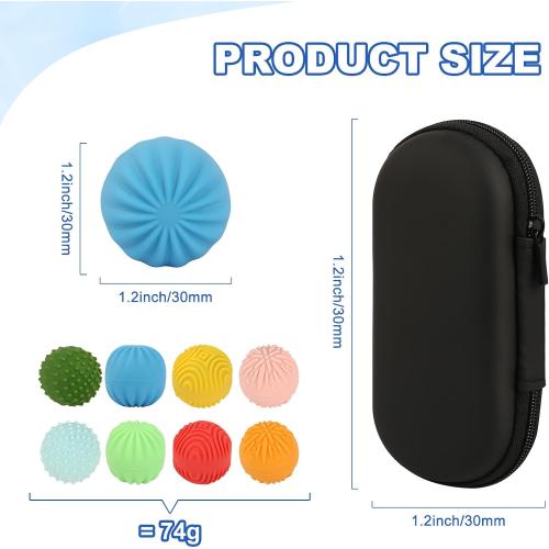 Silicone Magnetic Balls，Fidget Toys，Gift for Teenage , Fun Textures Magnetic Balls Gift fo Novelty Toy for Kids or Adults(8PCS)