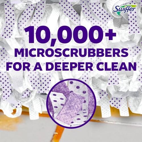 Swiffer PowerMop Multi-Surface Mopping Pad Refills for Floor Cleaning, 11 Count, White/Purple