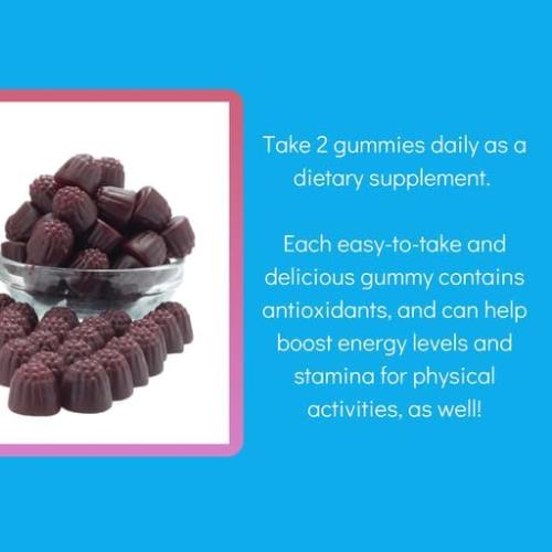 Consult Health - Primo Beets Treats Gummies - Circulation Super Nutrition with Beet Root Powder - Black Cherry Flavor