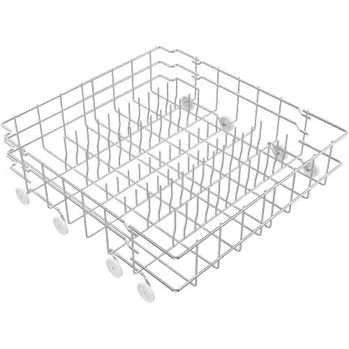 UPGRADED 304 Stainless Steel 808602302 5304535768 Dishwasher Lower Rack Replacement Compatible with Frigidaire Dishwasher Rack Parts with 154174501 Wheels Replaces 154432602 154432601 Dishwasher