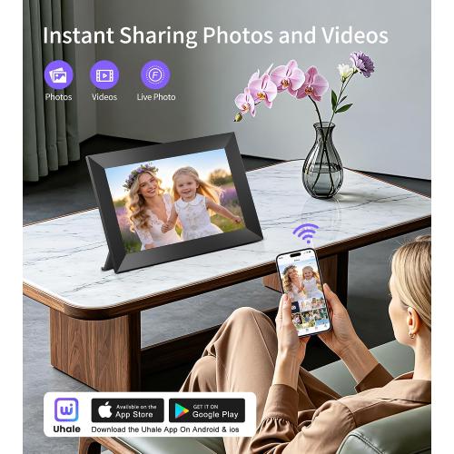 Uhale Digital Picture Frame 10.1 WiFi Electronic Photo Frames 32GB Storage