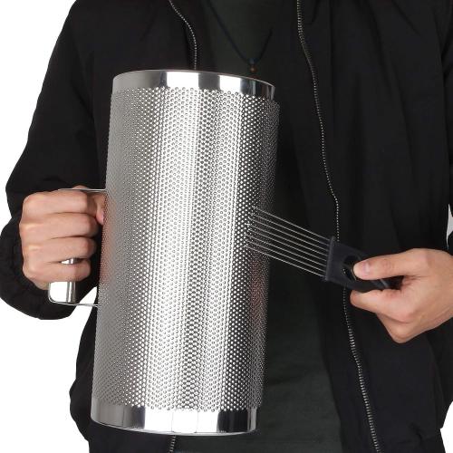 12 x 6 Stainless Steel Guiro Instrument Latin Percussion Metal Guiro Shaker with Scraper Percussion Instrument, Guira Dominicana, Wiro Musical