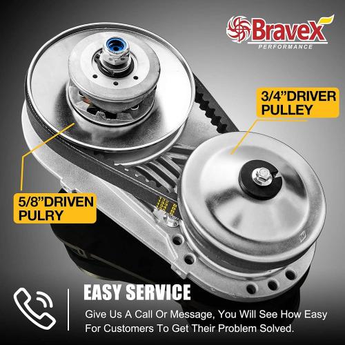 Complete Torque Converter for Predator 212 Go Kart Clutch Kit Set 3/4inch 10T #40/41 and 12T #35 Chain Replacement for 218353A Manco Comet TAV2