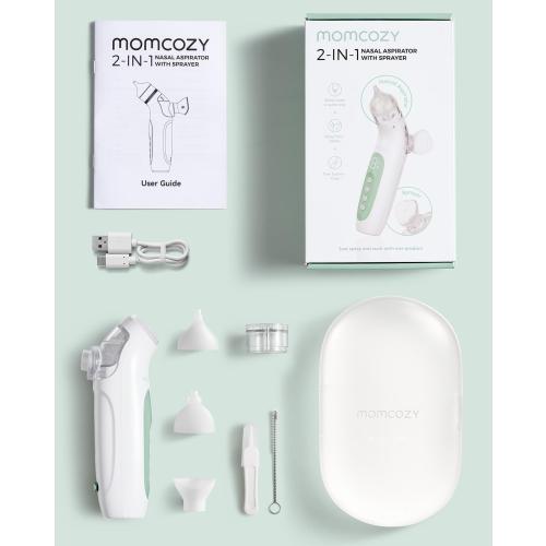 Momcozy BreezyClear™ 2-in-1 Electric Nasal Aspirator for Baby with Spray