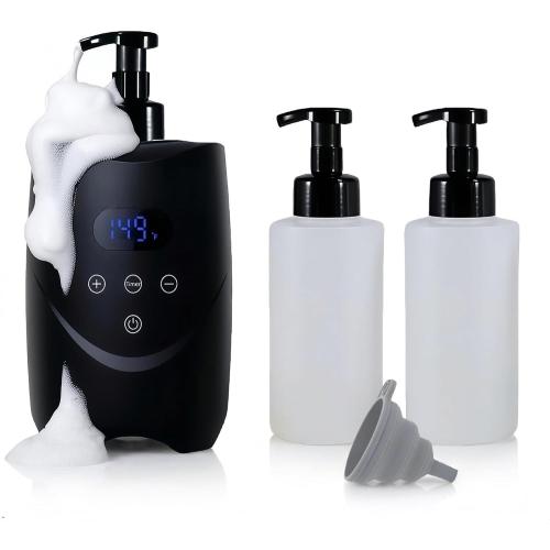 Hot Lather Machine - Shaving Cream Warmer, 500ml Large Capacity, 113°F-131°F Temperature Range, 24H Timer, Ideal for Home & Barber Use (Black)