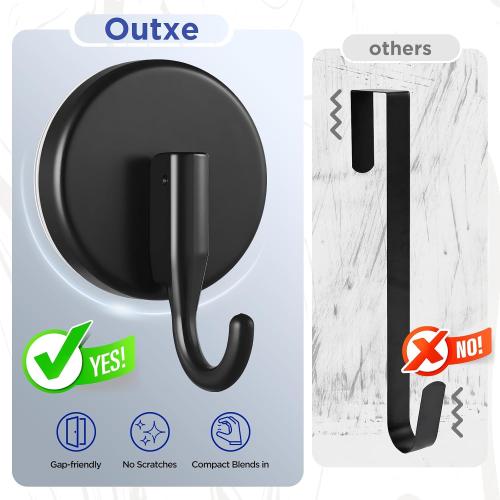 OUTXE Suction Cup Wreath Hanger, Upgraded Reef Hook