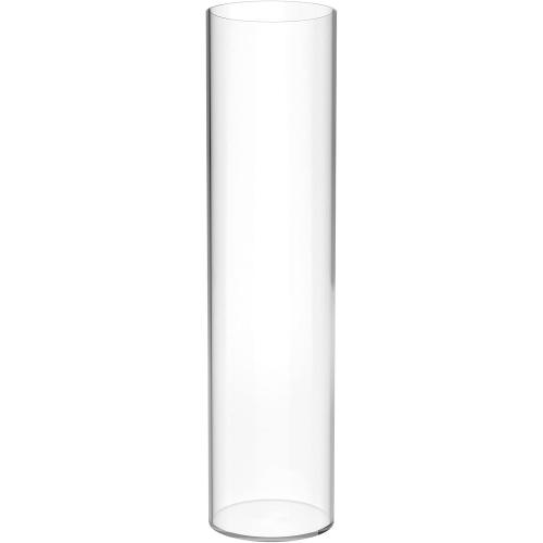 Tall Vases for Centerpieces, Clear Acrylic Cylinder Vase, 4 W x 16 H Round Vase, Decorative Centerpieces Flower Vases for Wedding, Home