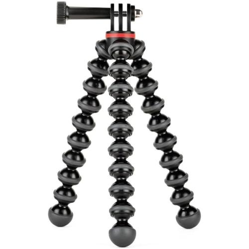 Joby GorillaPod 500 Action, Tripod for Action Cameras, GoPro and Video Cameras, for Content Creation, Vlogging, Live Streaming, TIK Tok,Black
