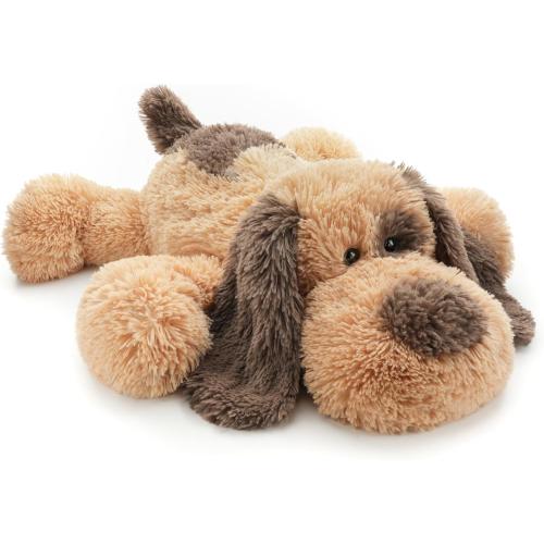 Floppy Stuffed Dog Puppy Plush Toy, Huggable Beagle Labrador Retriever Stuffed Animal Dogs for Kids Girls Boys Baby Birthday Gift, 20 inch, Brown