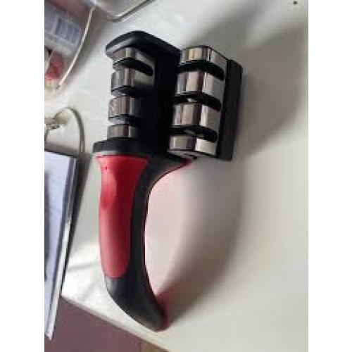 LMETJMA 3-Stage Knife Sharpener with 1 More Replace ...
