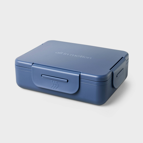 Adult Bento Boxes - All In Motion™ Blue: Recycled Polypropylene Lunch Container