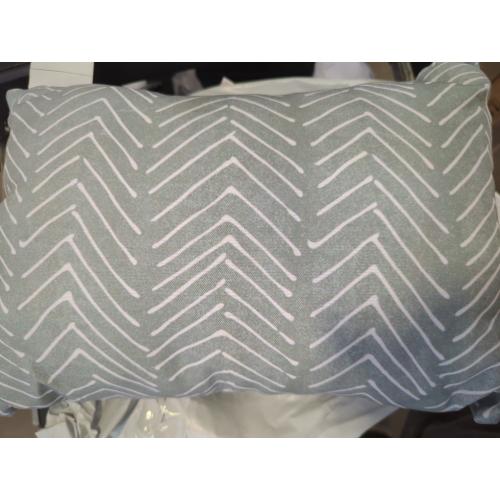Gray Pillow With White Arrows