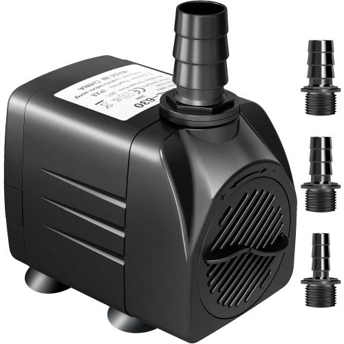 GROWNEER 550GPH Submersible Pump 30W Fountain Aquarium Water Pump